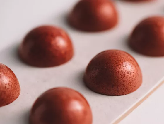 Ruby Ginger Pralines by Chef Ryan Stevenson